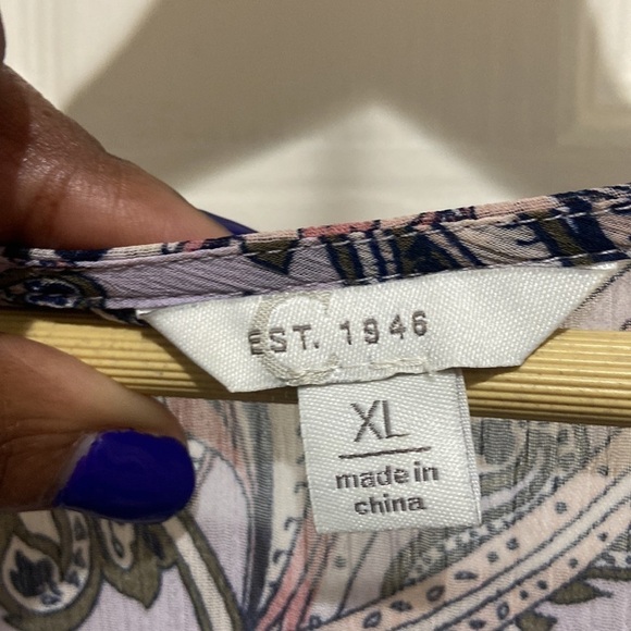 Beautiful Silky Flowy EST. 1946 Dress Size XL - Picture 2 of 4